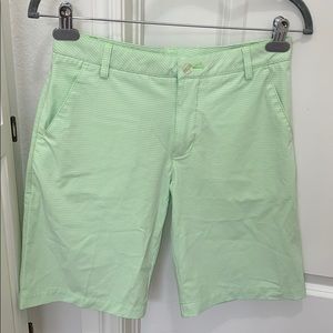 Puma Athletic Golf Shorts Lime Green Size YL